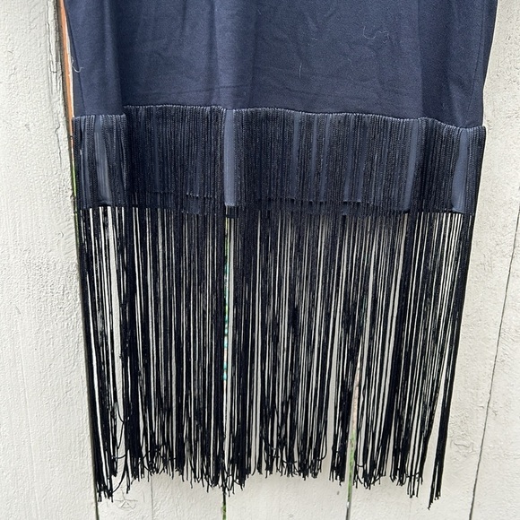 House of Harlow 1960 x Revolve Black Cuffed Fringed Shirt Rock Star XXS - Picture 2 of 7